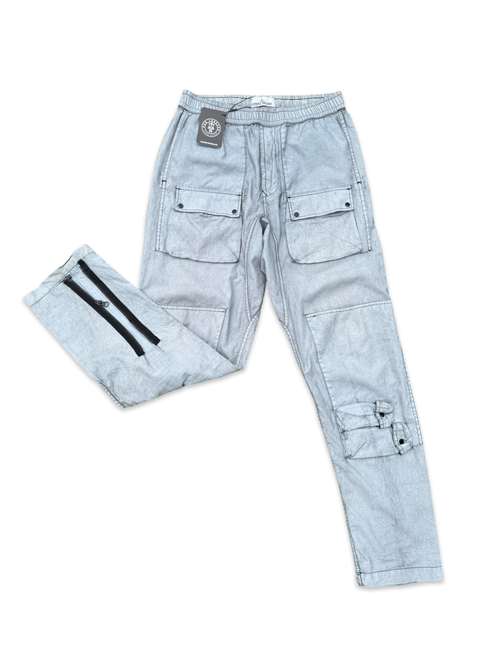 Stone Island Tela Placcata Cargo Trousers Type RE-T