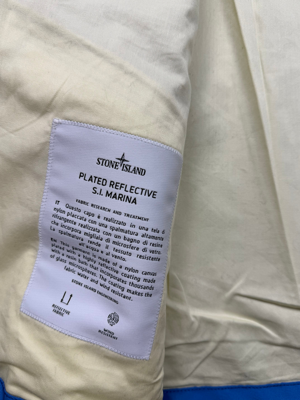 Stone Island Plated Fabric S.I. marina