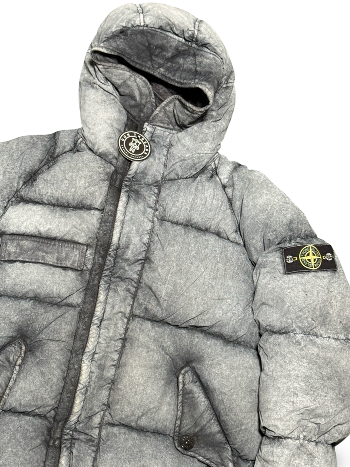 Stone Island Tela Nylon Down With Dust Colour Frost Finish No Hood Liner