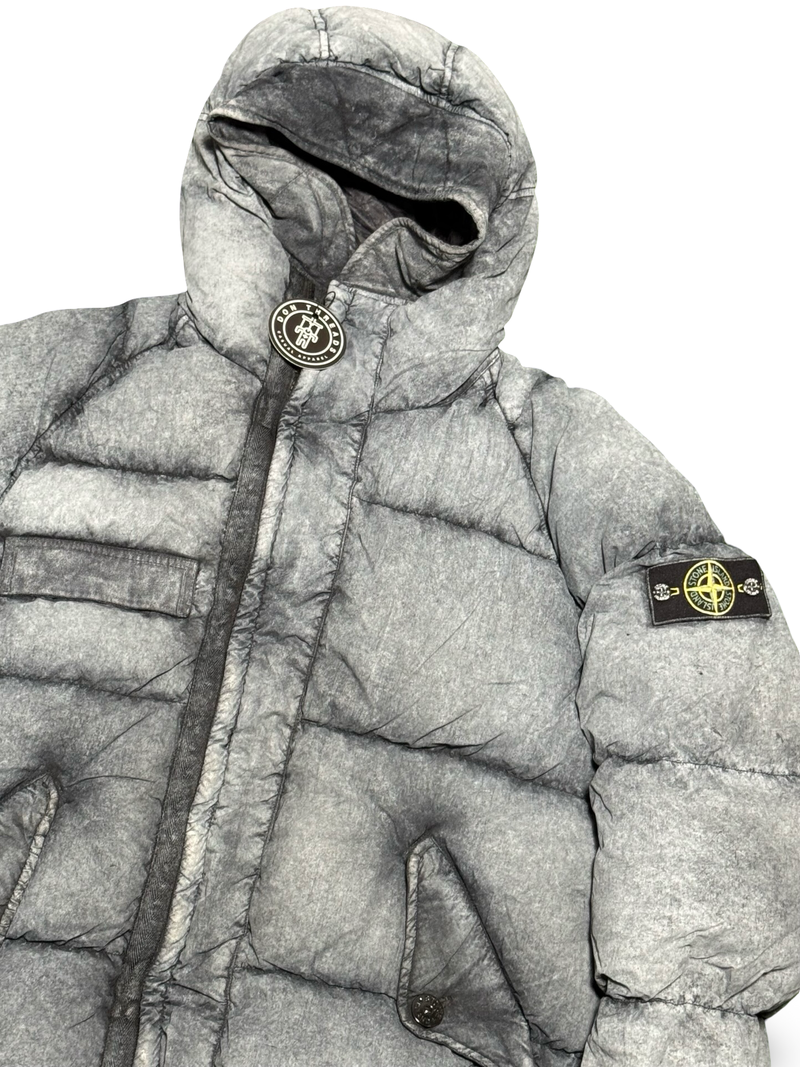 Stone Island Tela Nylon Down With Dust Colour Frost Finish No Hood Liner