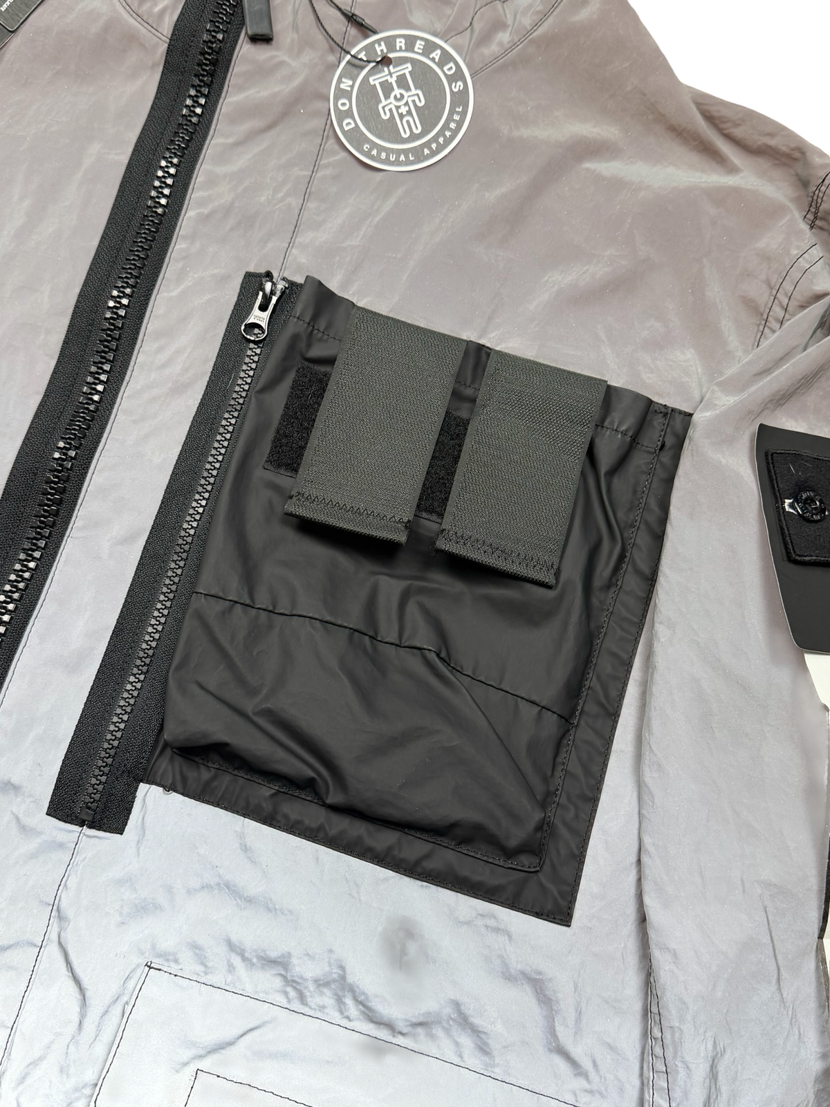 Stone Island Garment Dyed Plated Reflective With Mussola Gomata