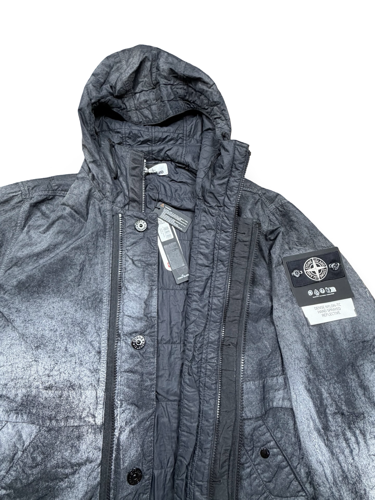Stone Island Dense Nylon-TC Hand Sprayed Reflective