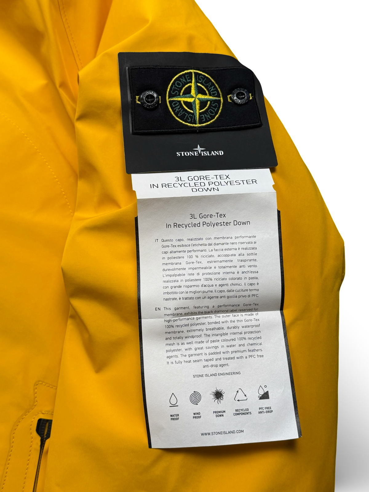Stone Island 3L Gore-Tex In Recycled Polyester Down