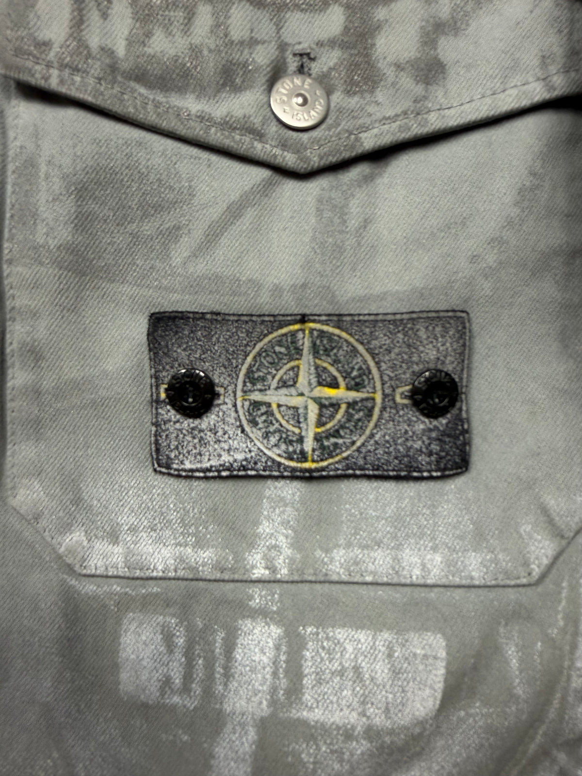 Stone Island | Supreme Reflective Bull Denim-TC