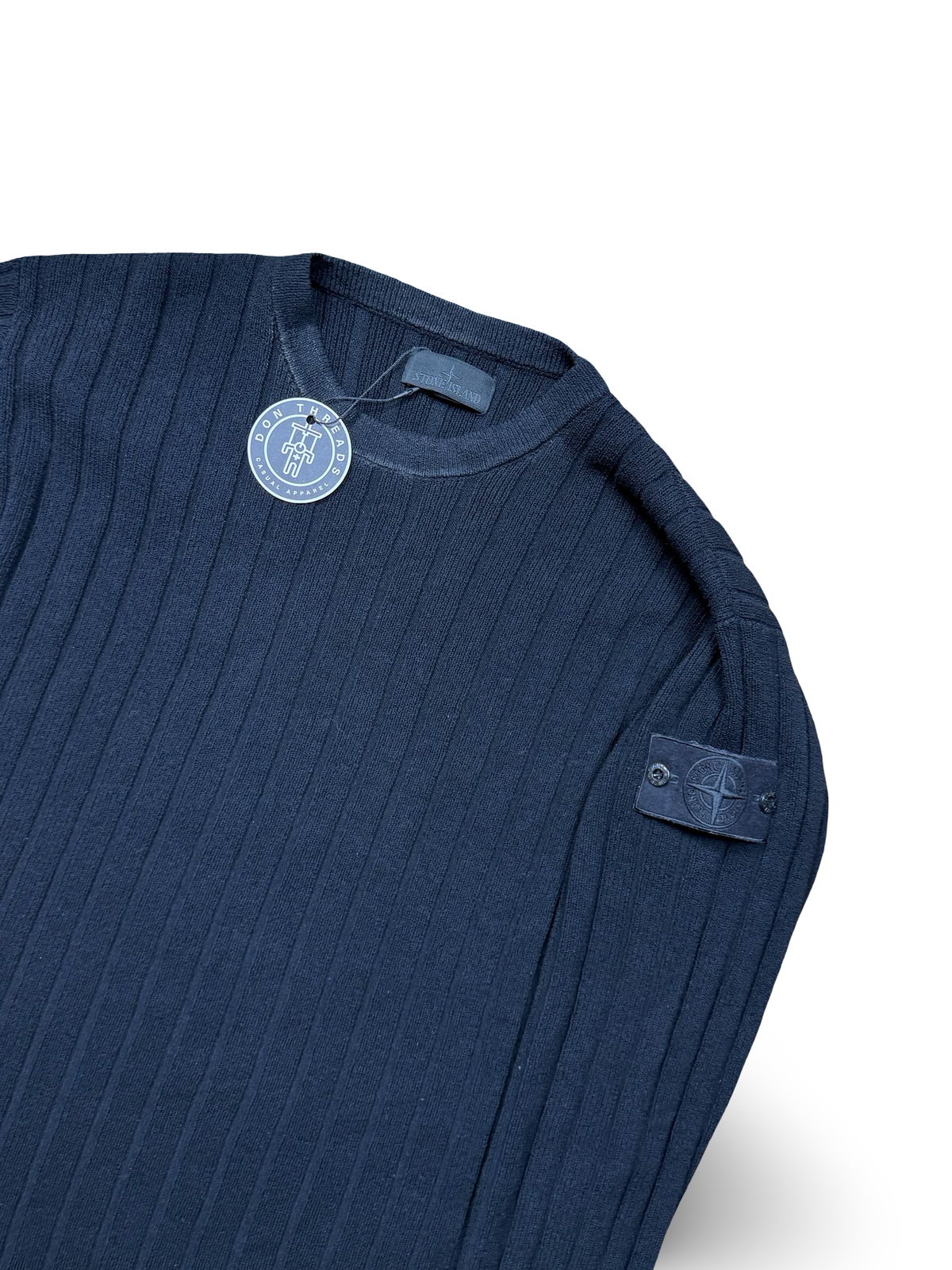 Stone Island Black Ghost Project Ribbed Knit Crewneck