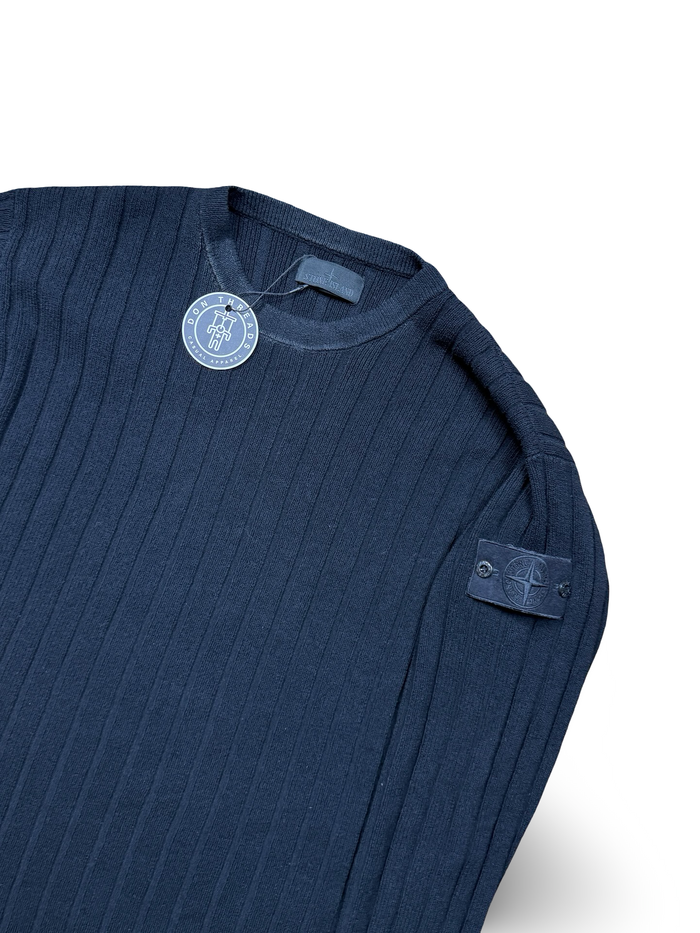 Stone Island Black Ghost Project Ribbed Knit Crewneck
