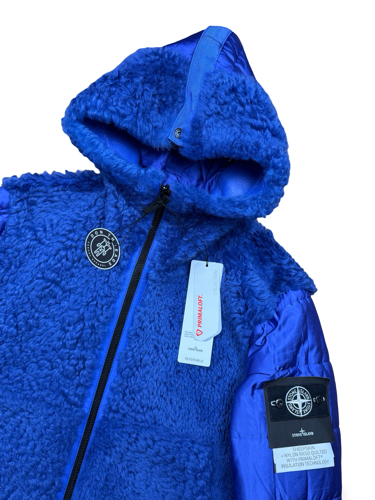 Stone Island Sheepskin + Nylon Raso Quilted With Primaloft Insulation Technology