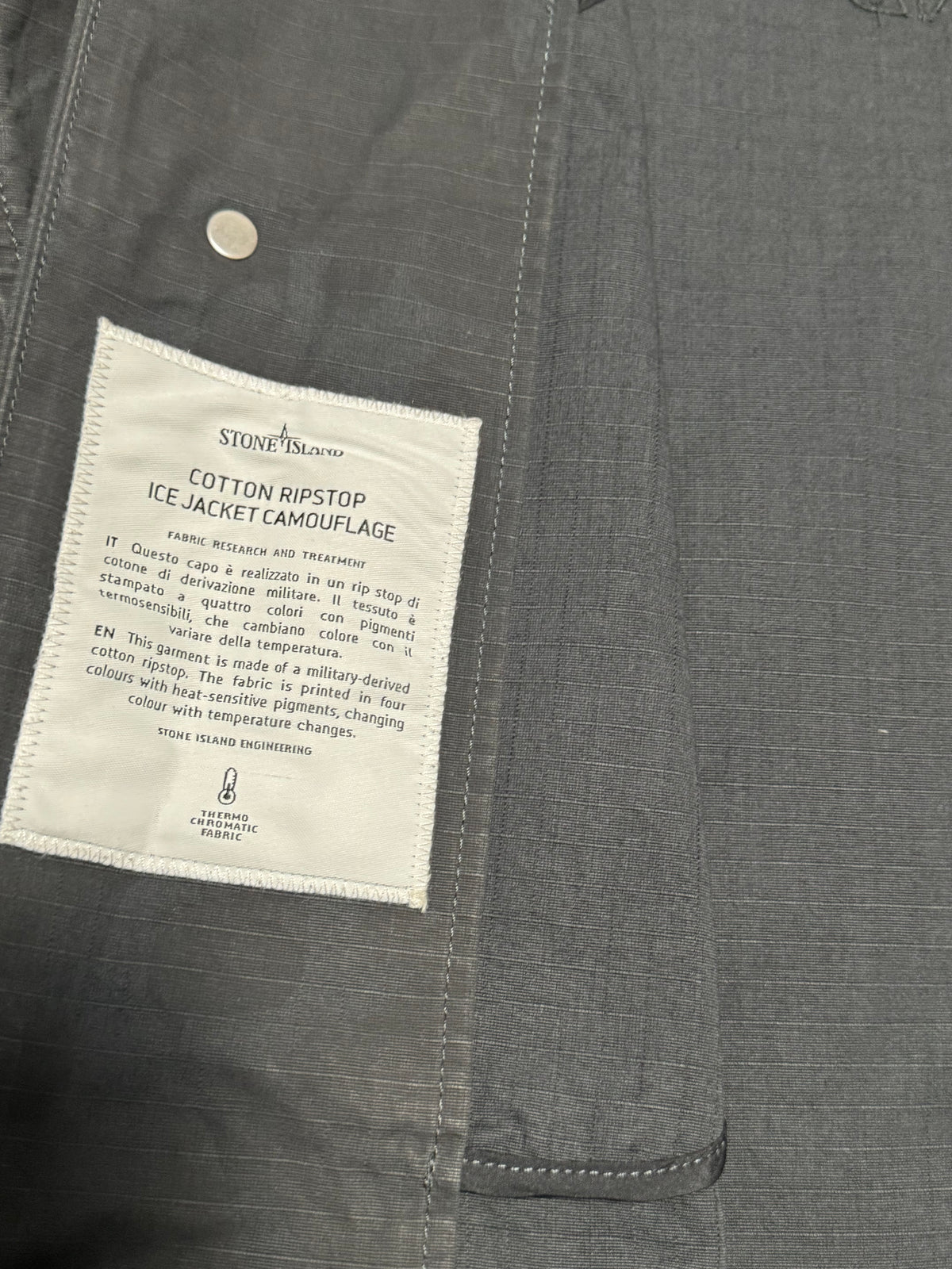 Stone Island x Supreme Cotton Ripstop Ice Jacket Camoflage