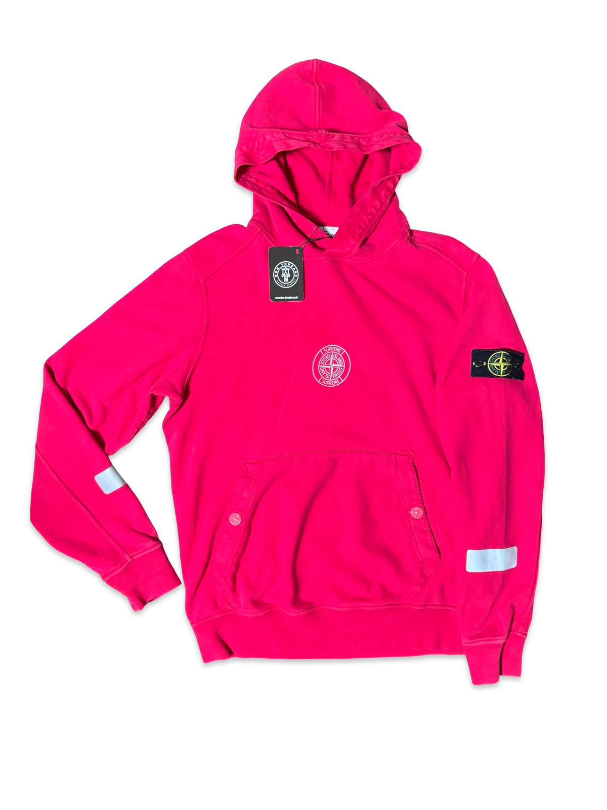 Stone Island X Supreme Pullover Reflective Hoodie