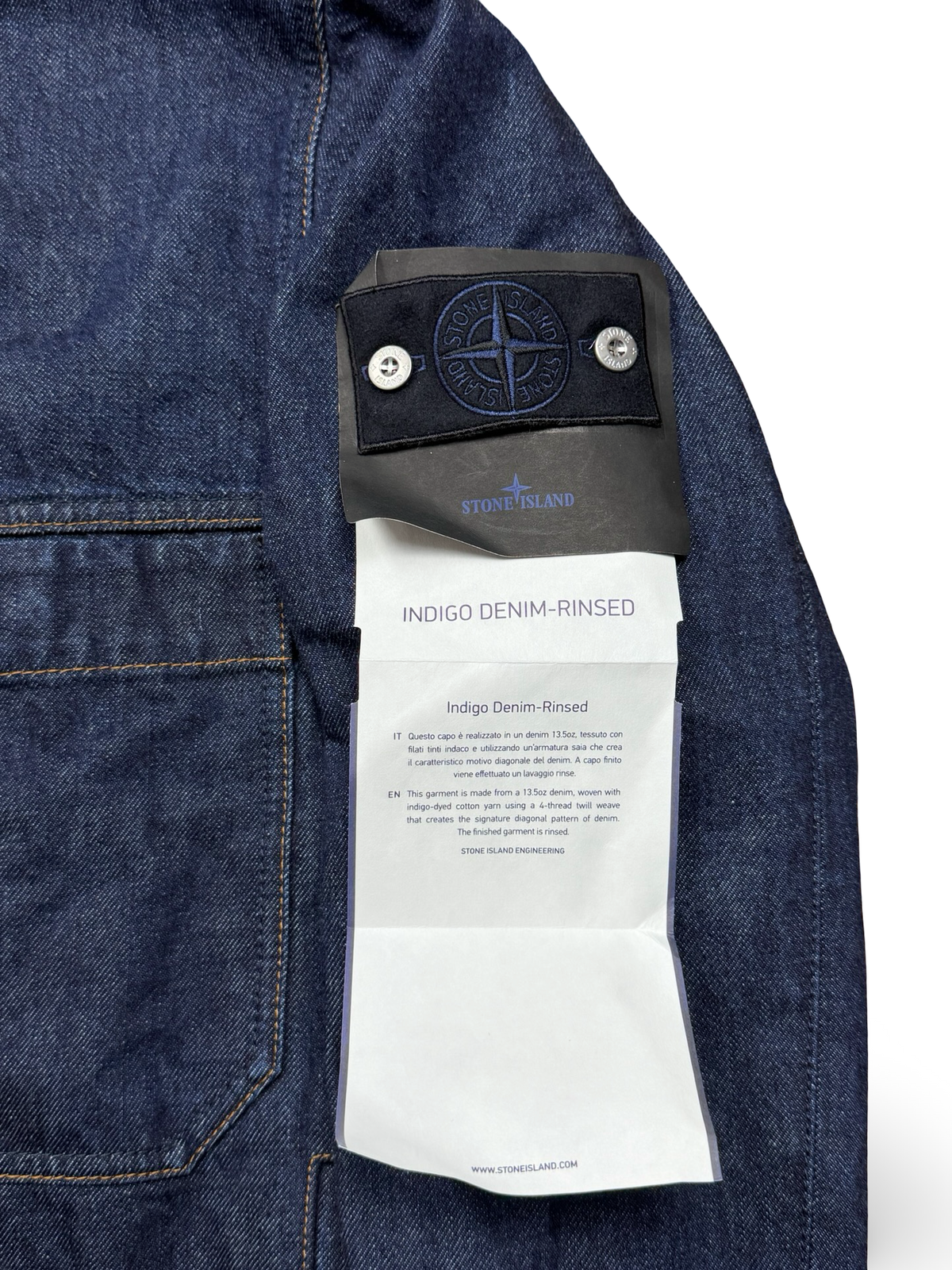 Stone Island Indigo Denim-Rinsed