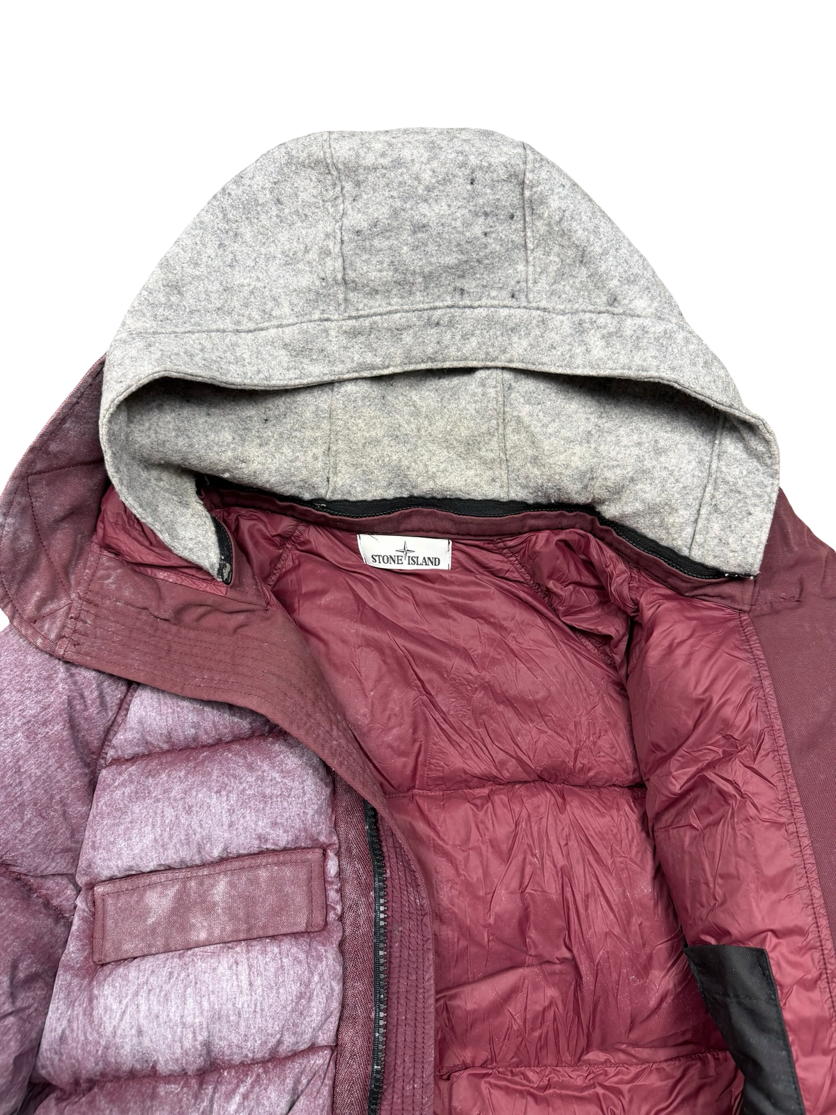 Stone Island Tela Nylon Down With Dust Colour Frost Finish