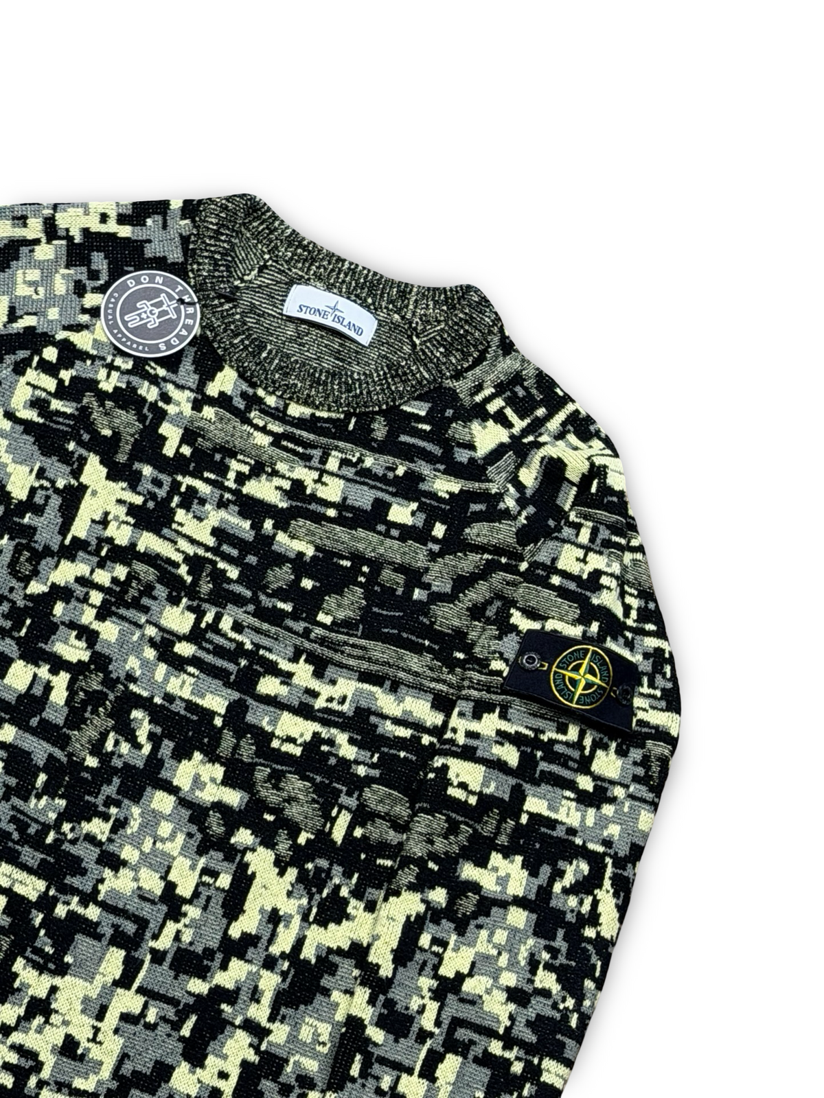 Stone Island Pixel Camo Crewneck Knit