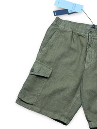 Stone Island Ghost Project Bermuda Linen Cargo Shorts