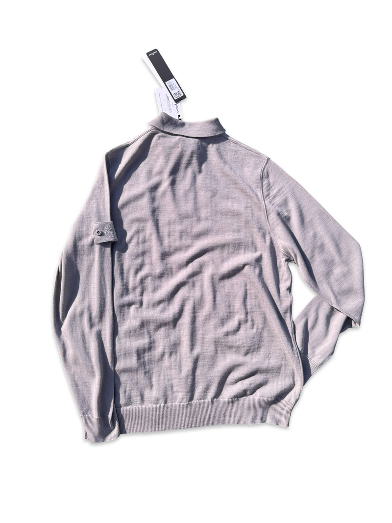 Stone Island Ghost Project Wool Long Sleeve Polo