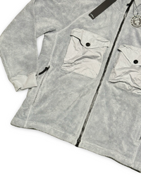 Stone Island Double Pocket Teddy Fleece Zip Up