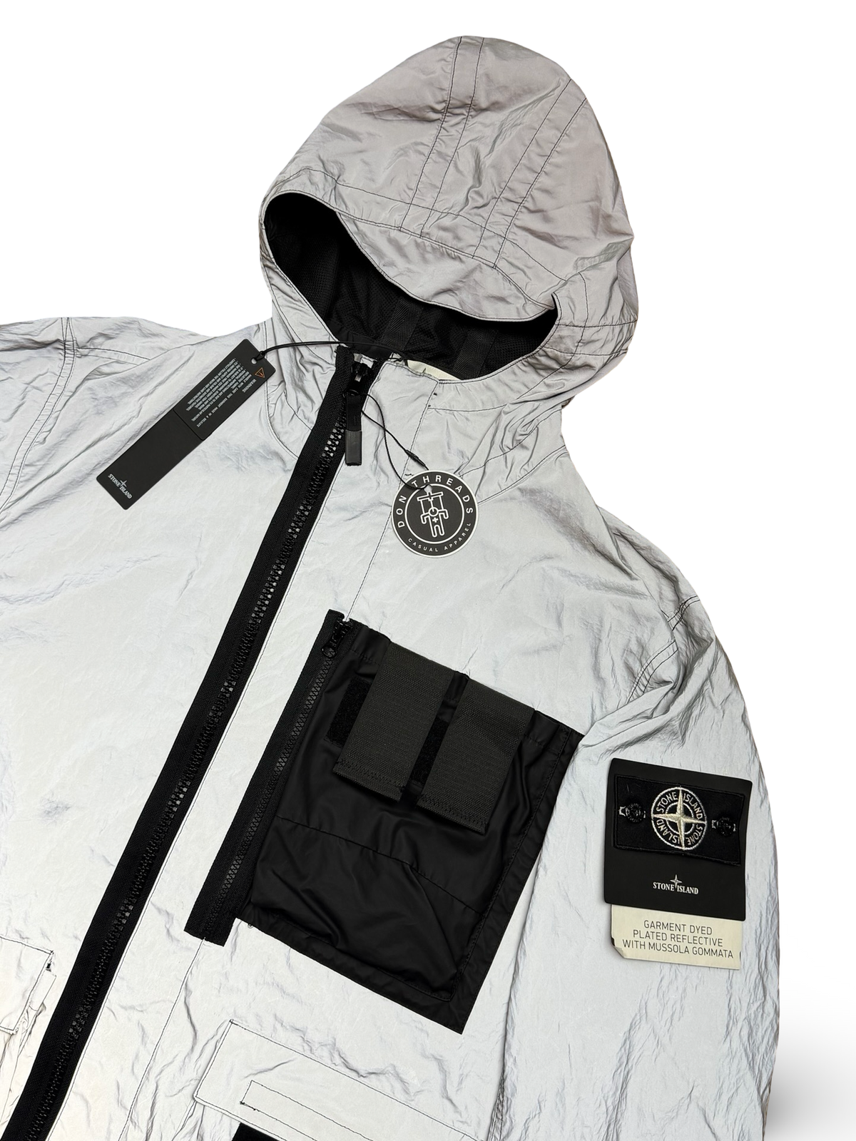 Stone Island Garment Dyed Plated Reflective With Mussola Gomata