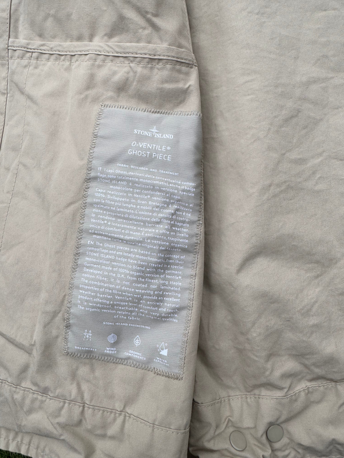 Stone Island O-Ventile Ghost Piece