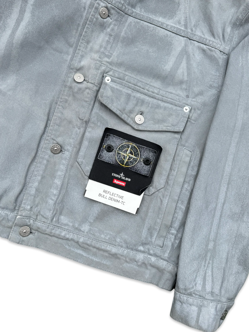 Stone Island | Supreme Reflective Bull Denim-TC