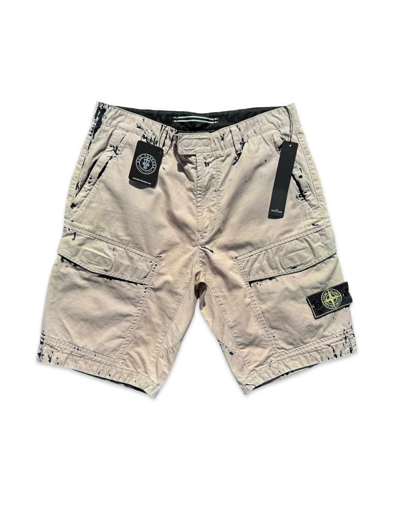 Stone Island Hand Corrosion Cargo Shorts