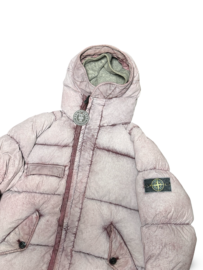 Stone Island Tela Nylon Down With Dust Colour Frost Finish