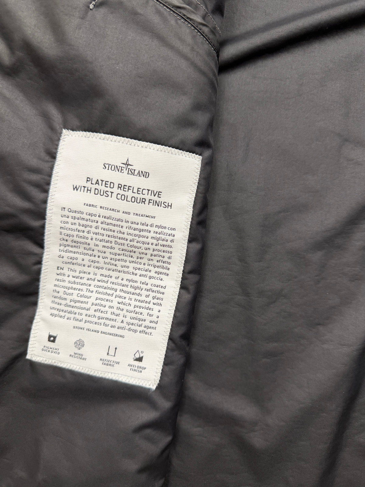 Stone Island Plated Reflective With Dust Colour Finish