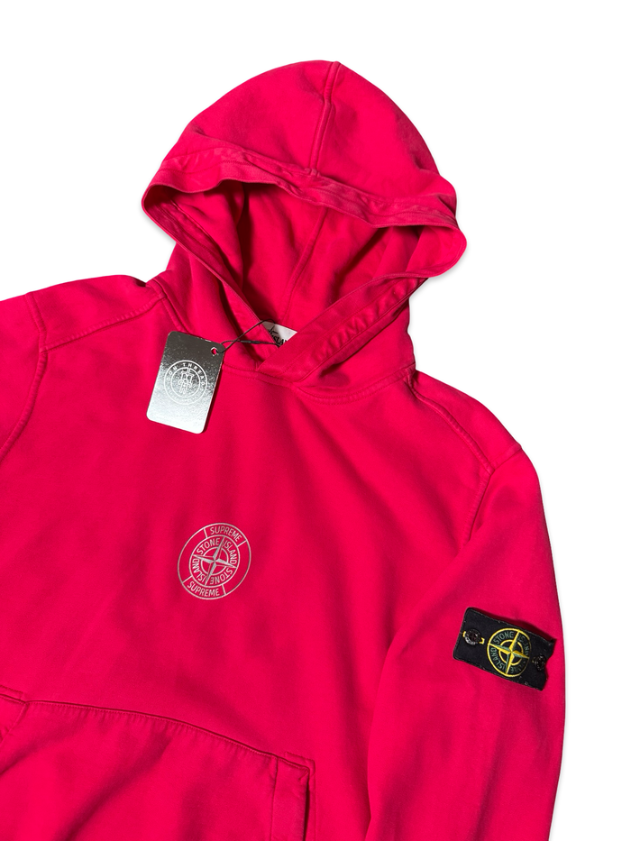 Stone Island X Supreme Pullover Reflective Hoodie