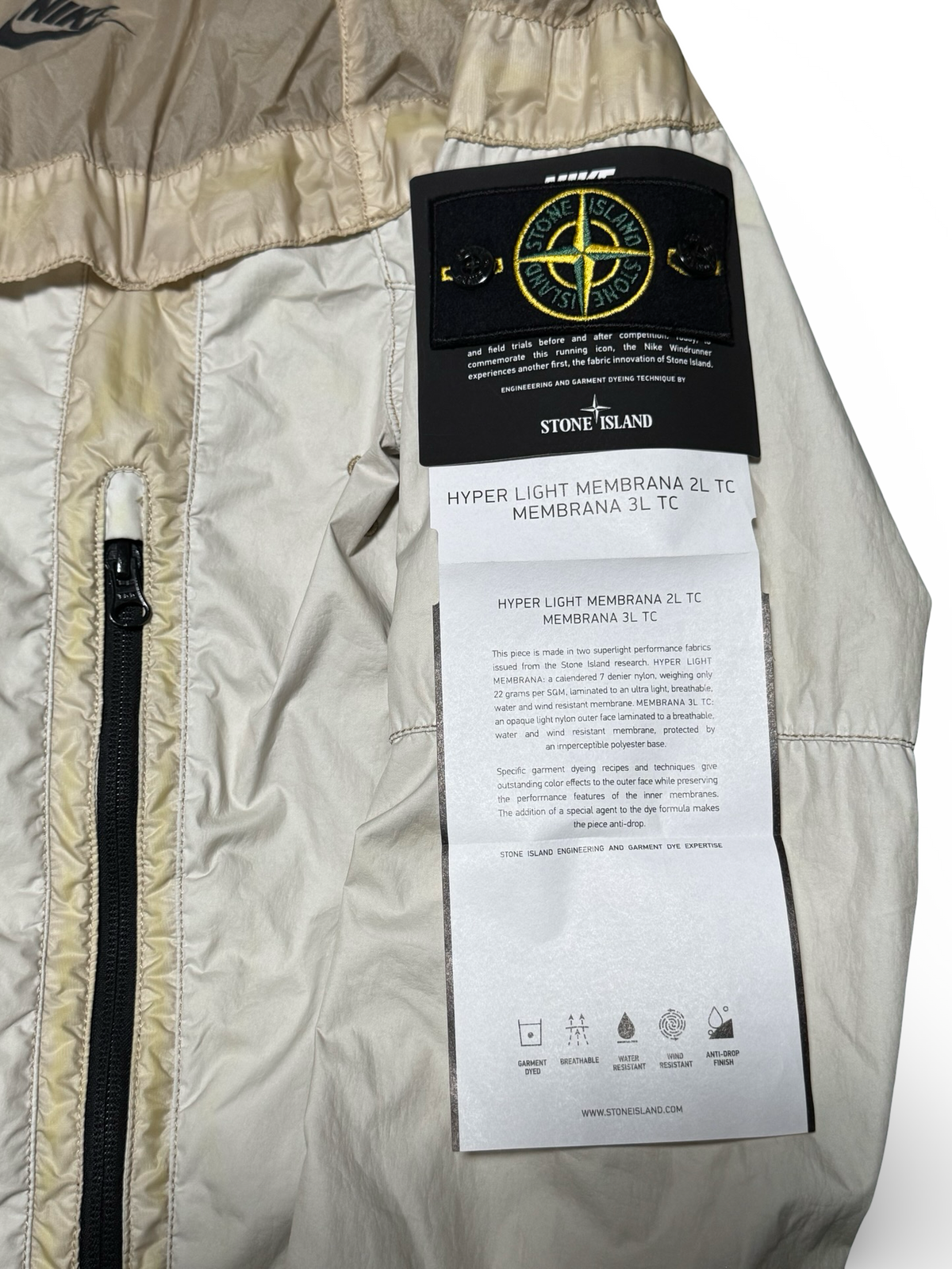 Stone Island x Nike Hyper Light Membrana 2L TC Membrana 3L TC