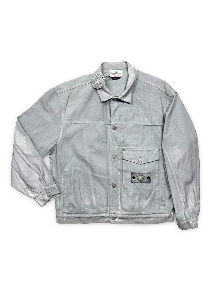 Stone Island | Supreme Reflective Bull Denim-TC