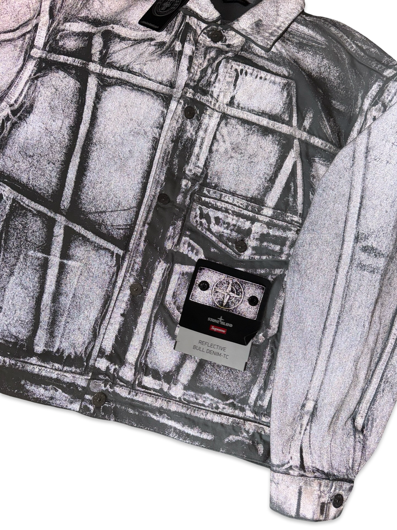 Stone Island | Supreme Reflective Bull Denim-TC