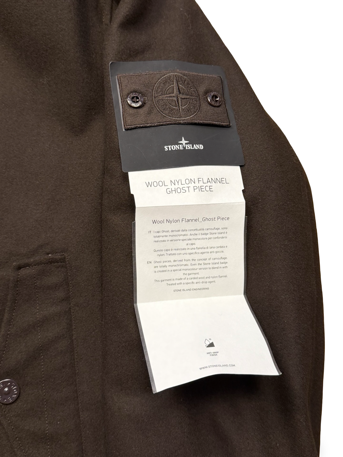 Stone Island Wool Nylon Flannel Ghost Piece