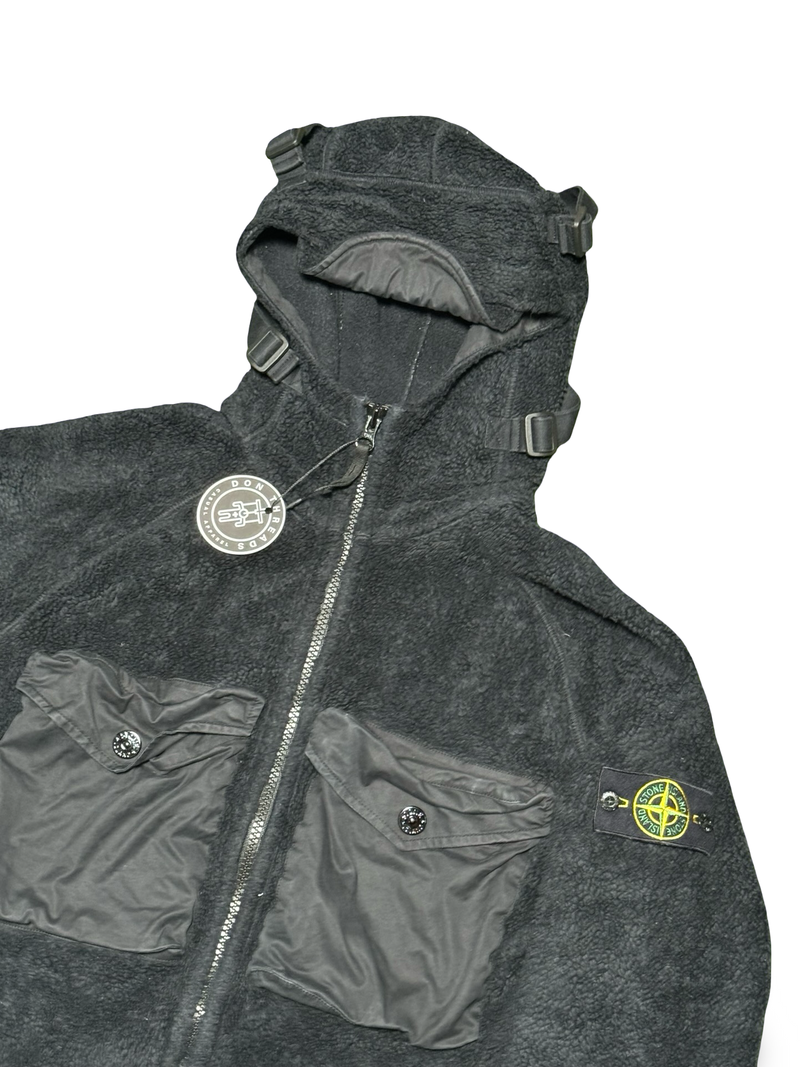 Stone Island Double Pocket Teddy Fleece Zip Up