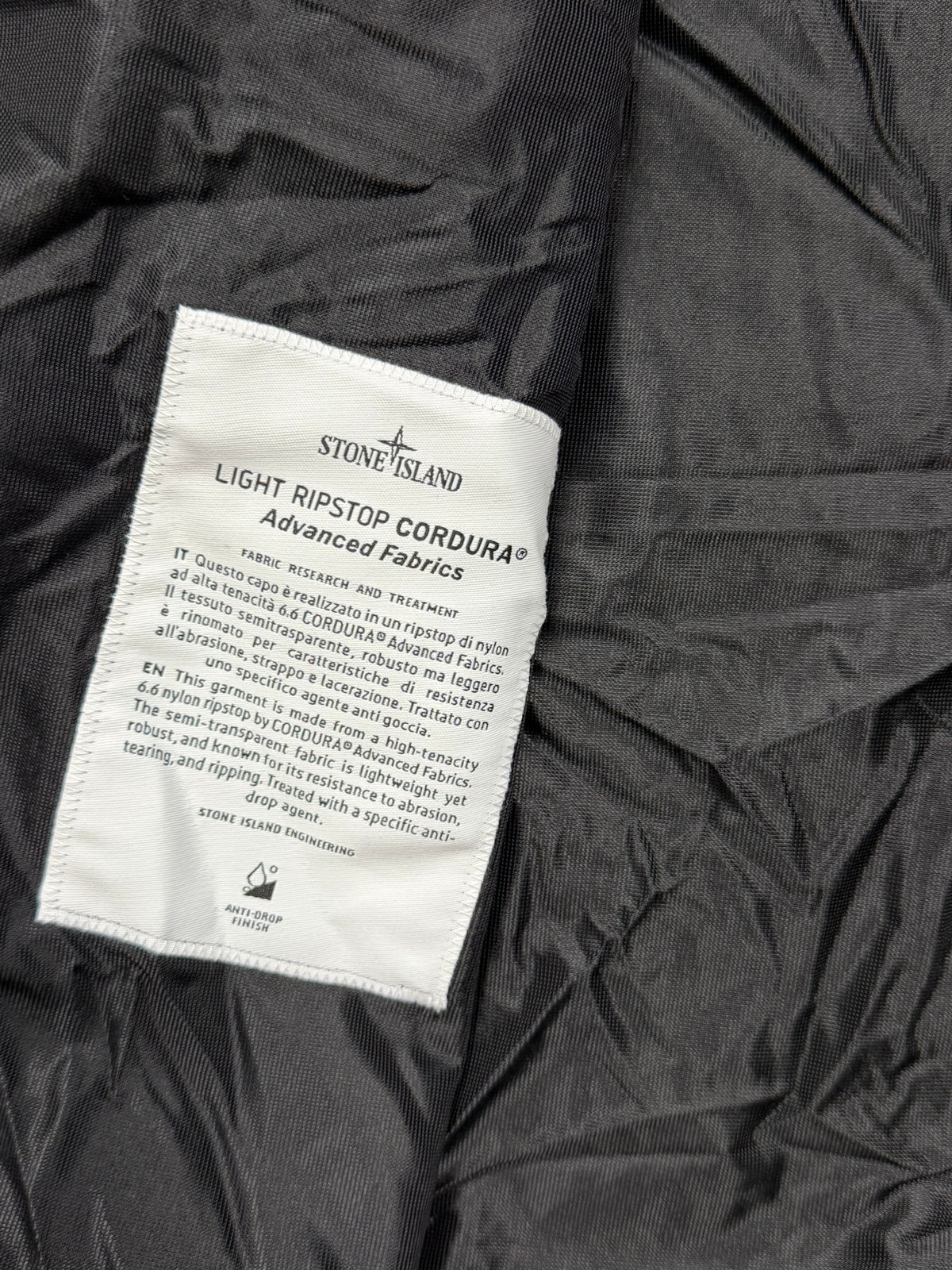 Stone Island Light Ripstop Cordura Advanced Fabrics