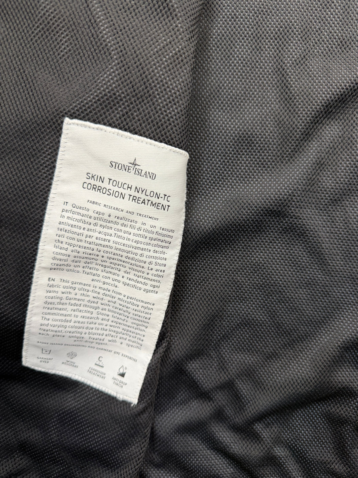 Stone Island Skin Touch Nylon-TC Corrosion Treatment
