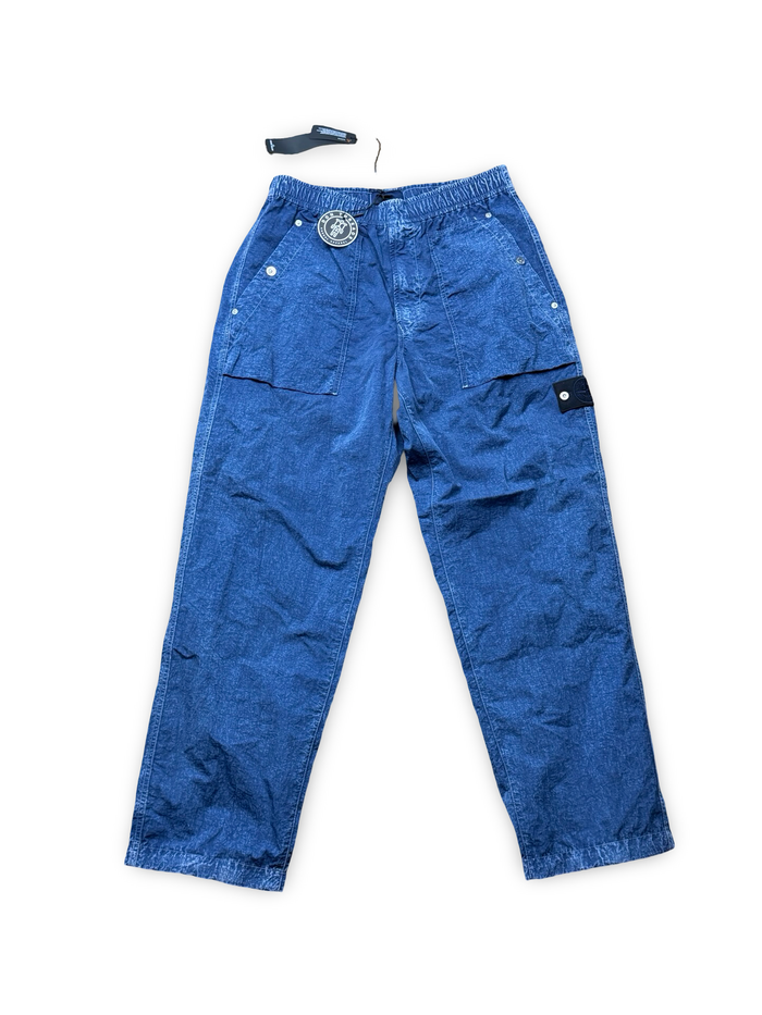 Stone Island Hollow Fibre Nylon Indigo-TC + Corrosion Cargo Trousers