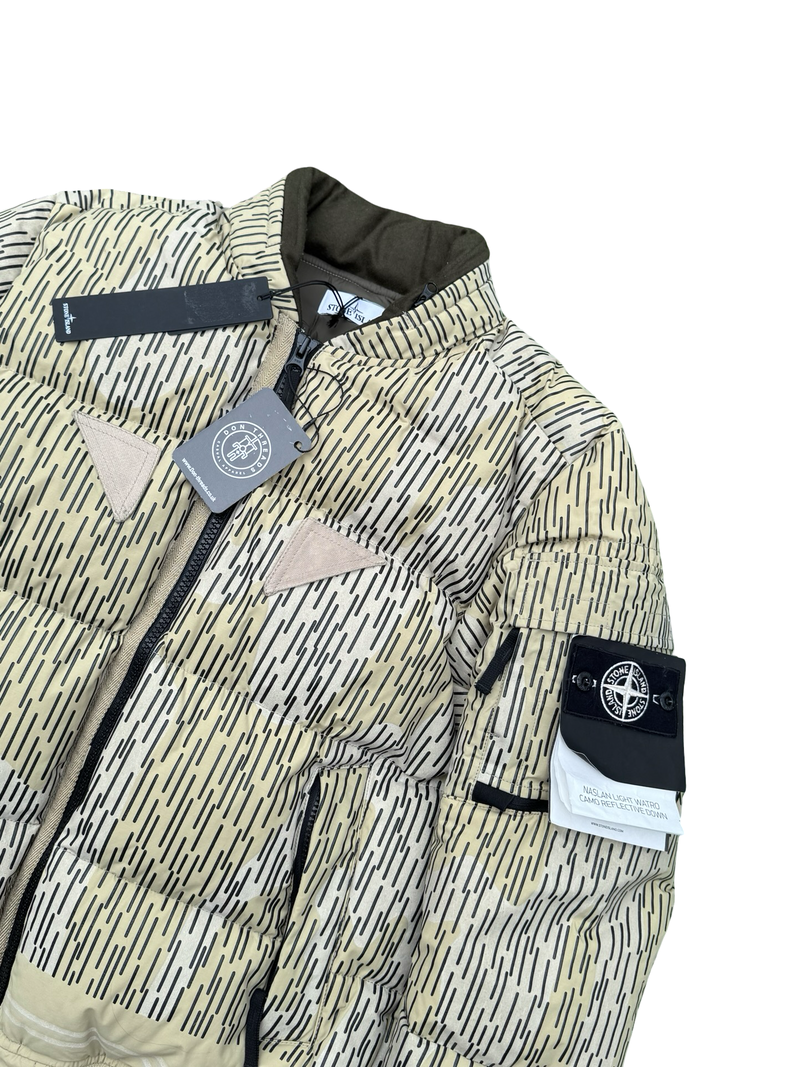 Stone Island Naslan Light Watro Camo Reflective Down