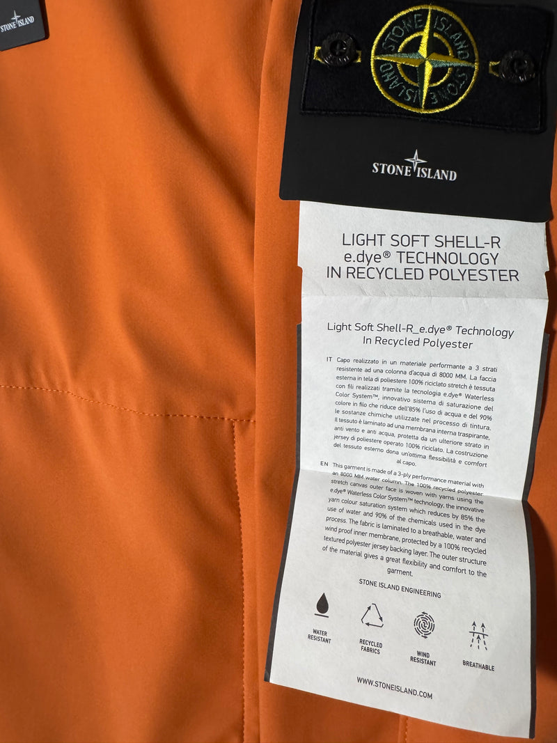 Stone Island Light Soft Shell-R e.dye Technology In Recycled Polyester