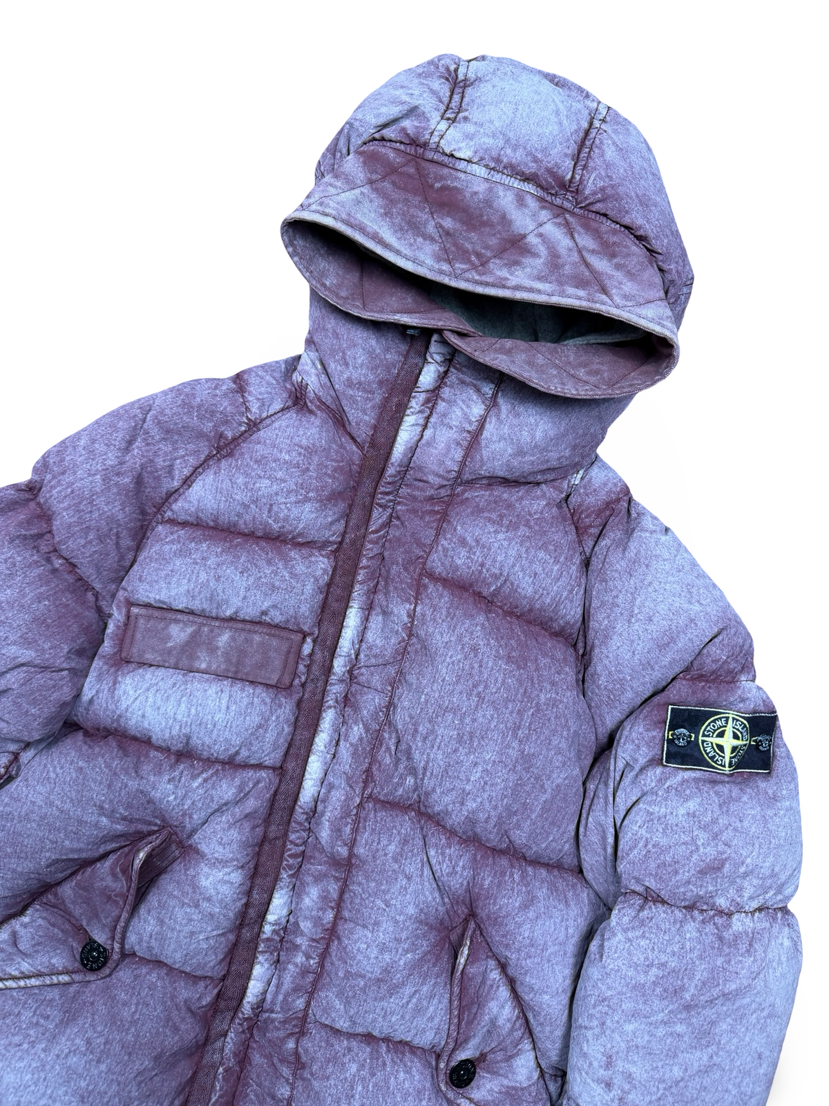 Stone Island Tela Nylon Down With Dust Colour Frost Finish