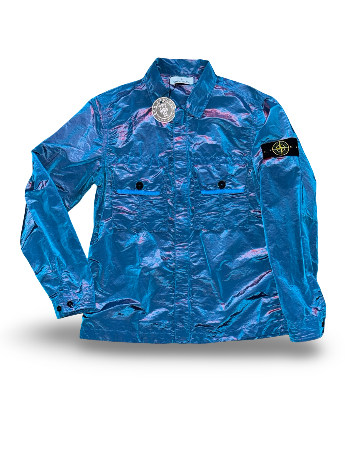 Stone Island Blue/Pink Weft Overshirt