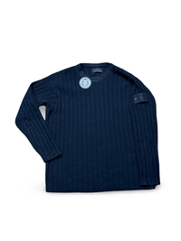 Stone Island Black Ghost Project Ribbed Knit Crewneck