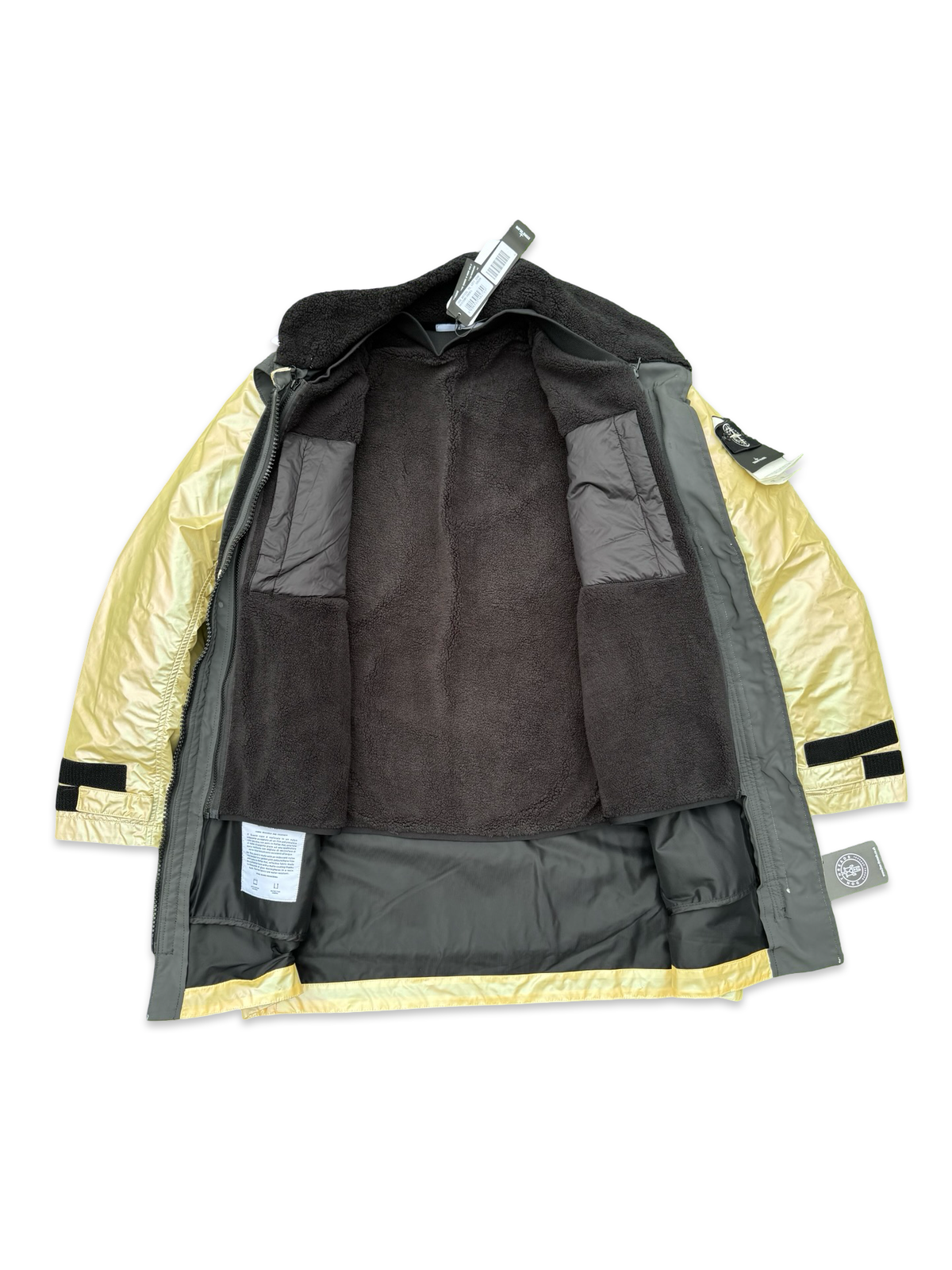 Stone Island Iridescent Coating Tela With Reflex Mat