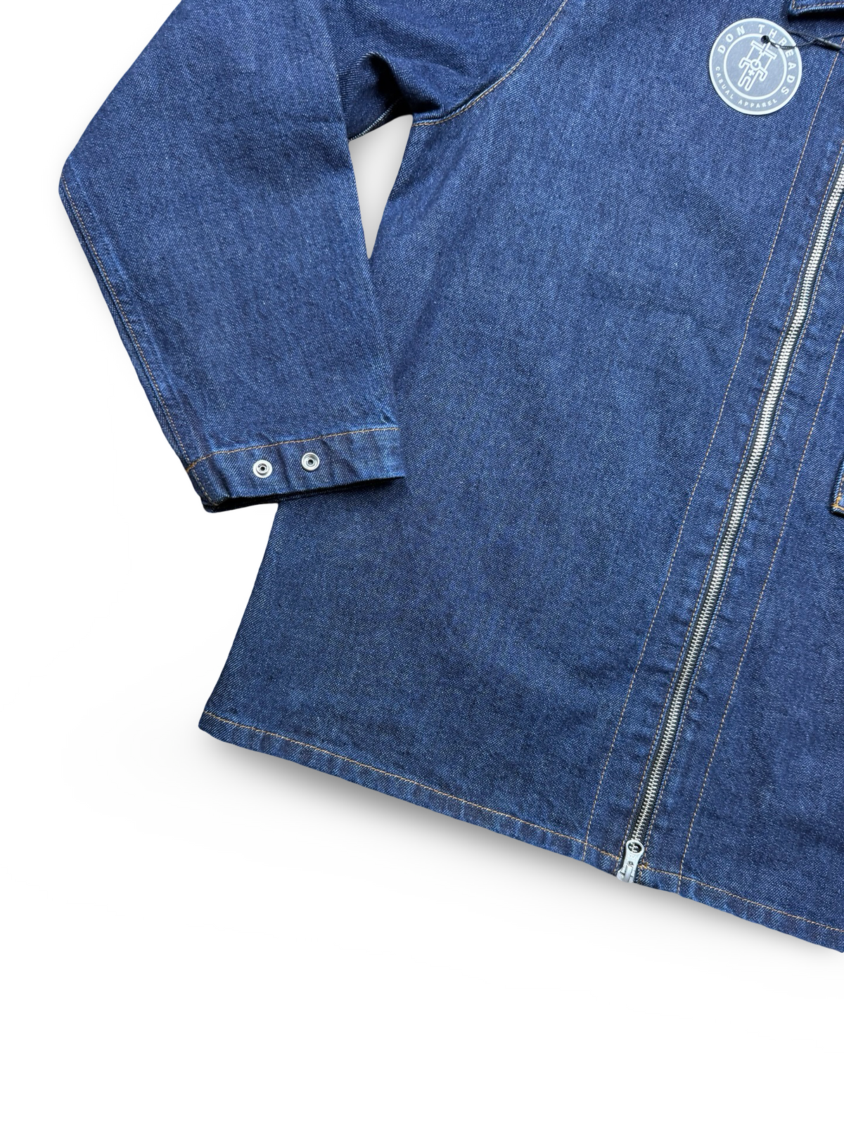Stone Island Indigo Denim Rinsed Zip Overshirt