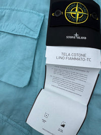 Stone Island Tela Cotone Lino Fiammato-TC