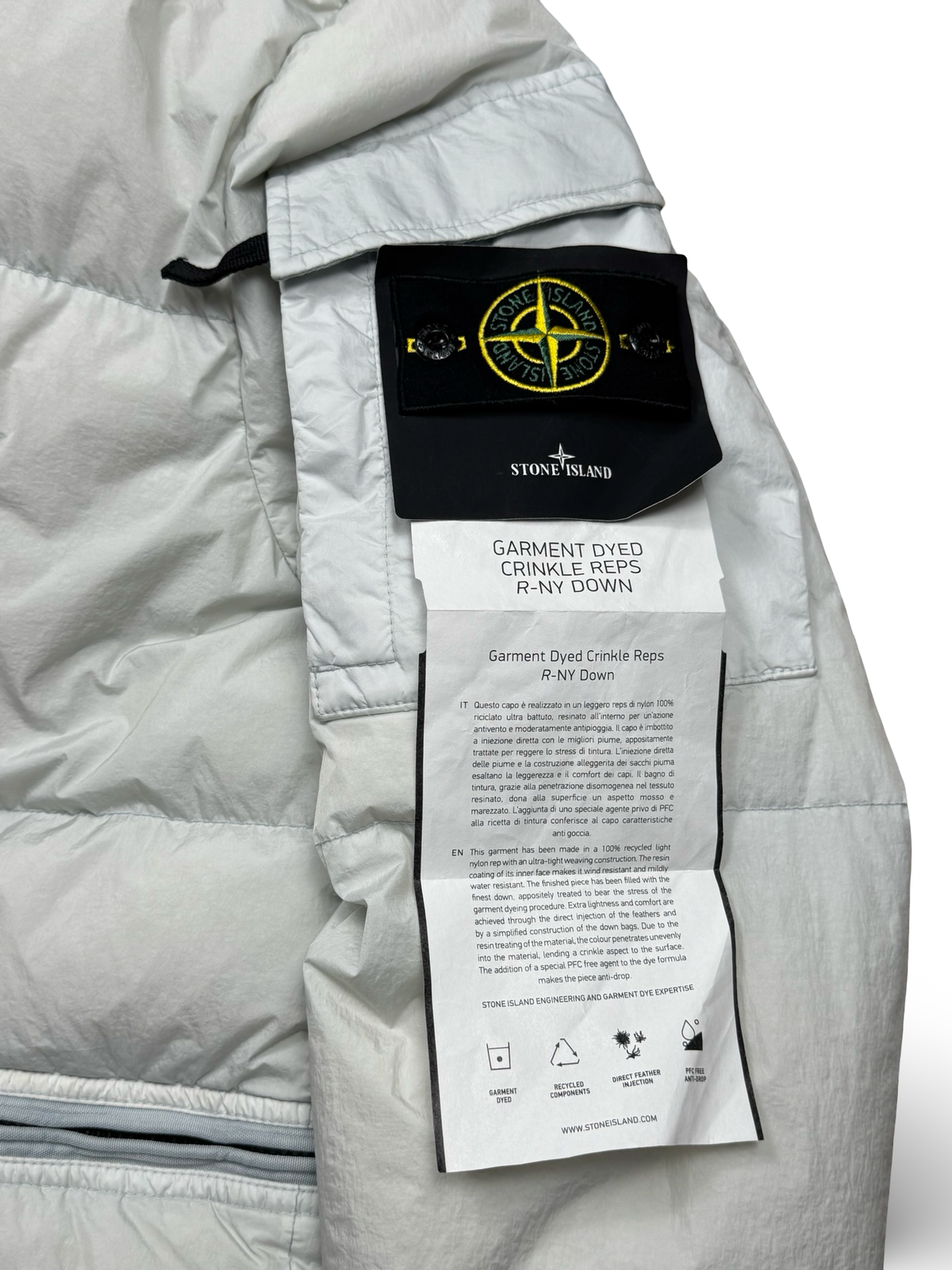 Stone Island Garment Dyed Crinkle Reps R-NY Down