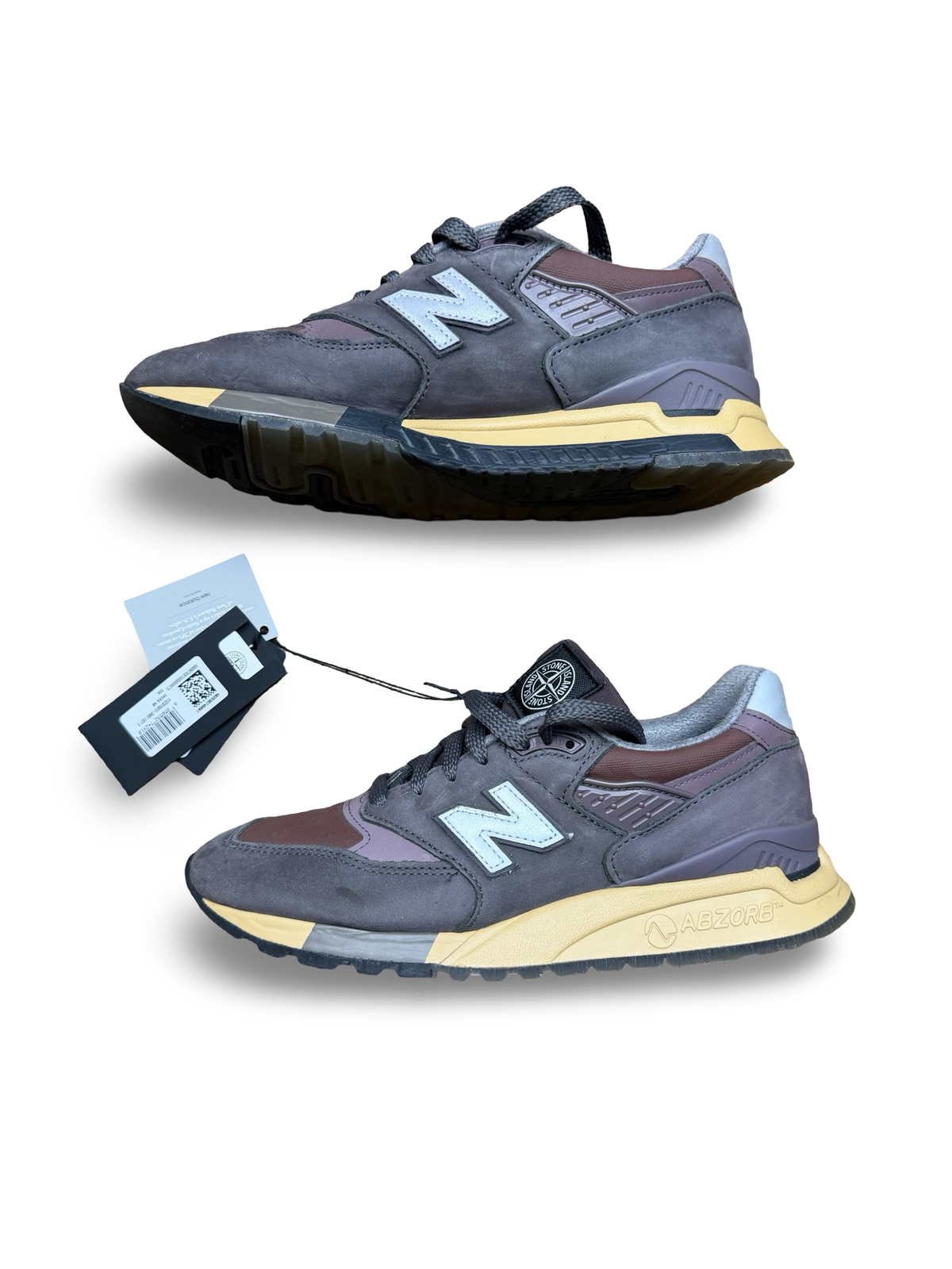 Stone Island | New Balance 998 Made In The USA Raso Gommato Trainers