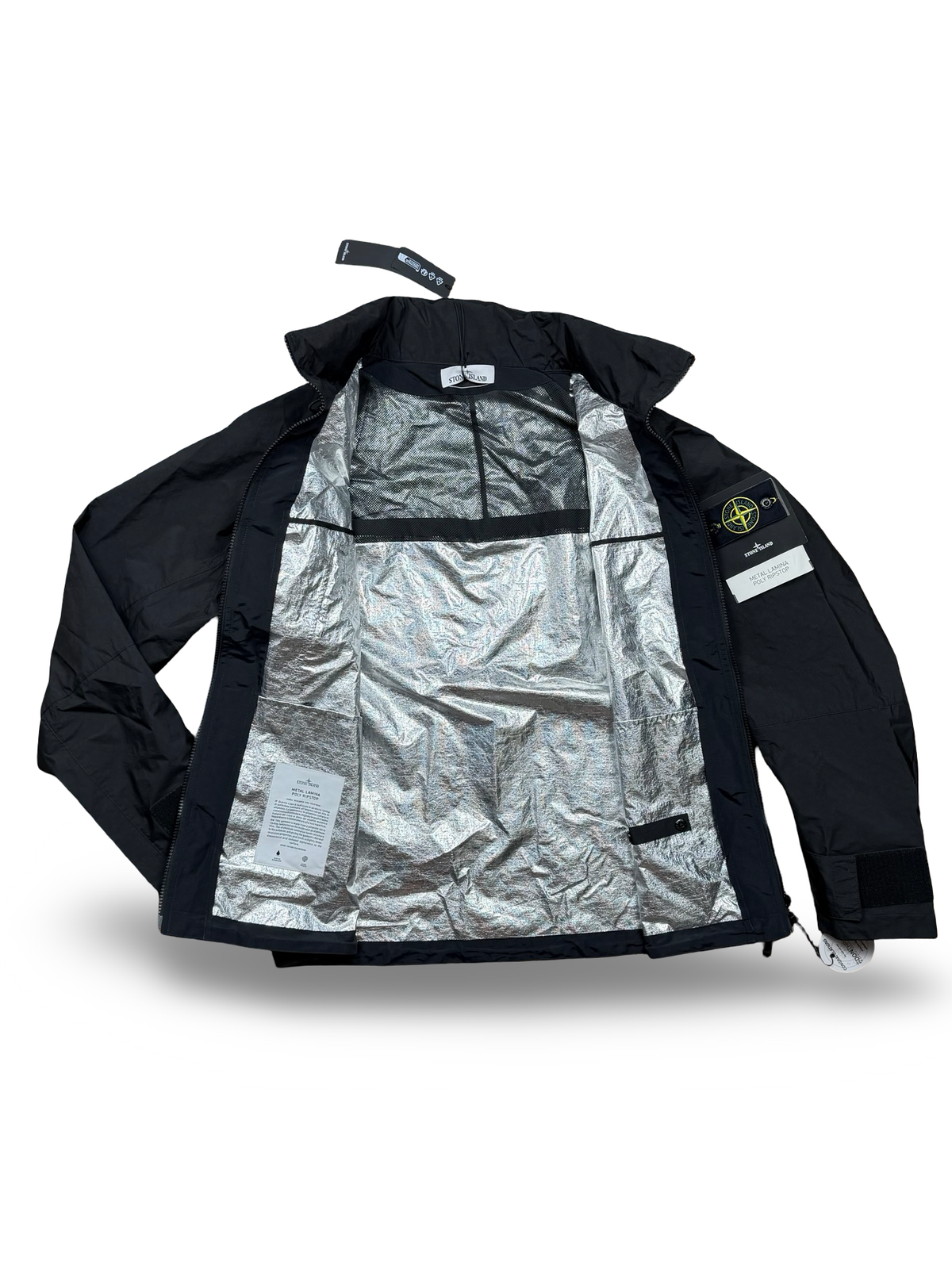 Stone Island Black Metal Lamina Poly Ripstop