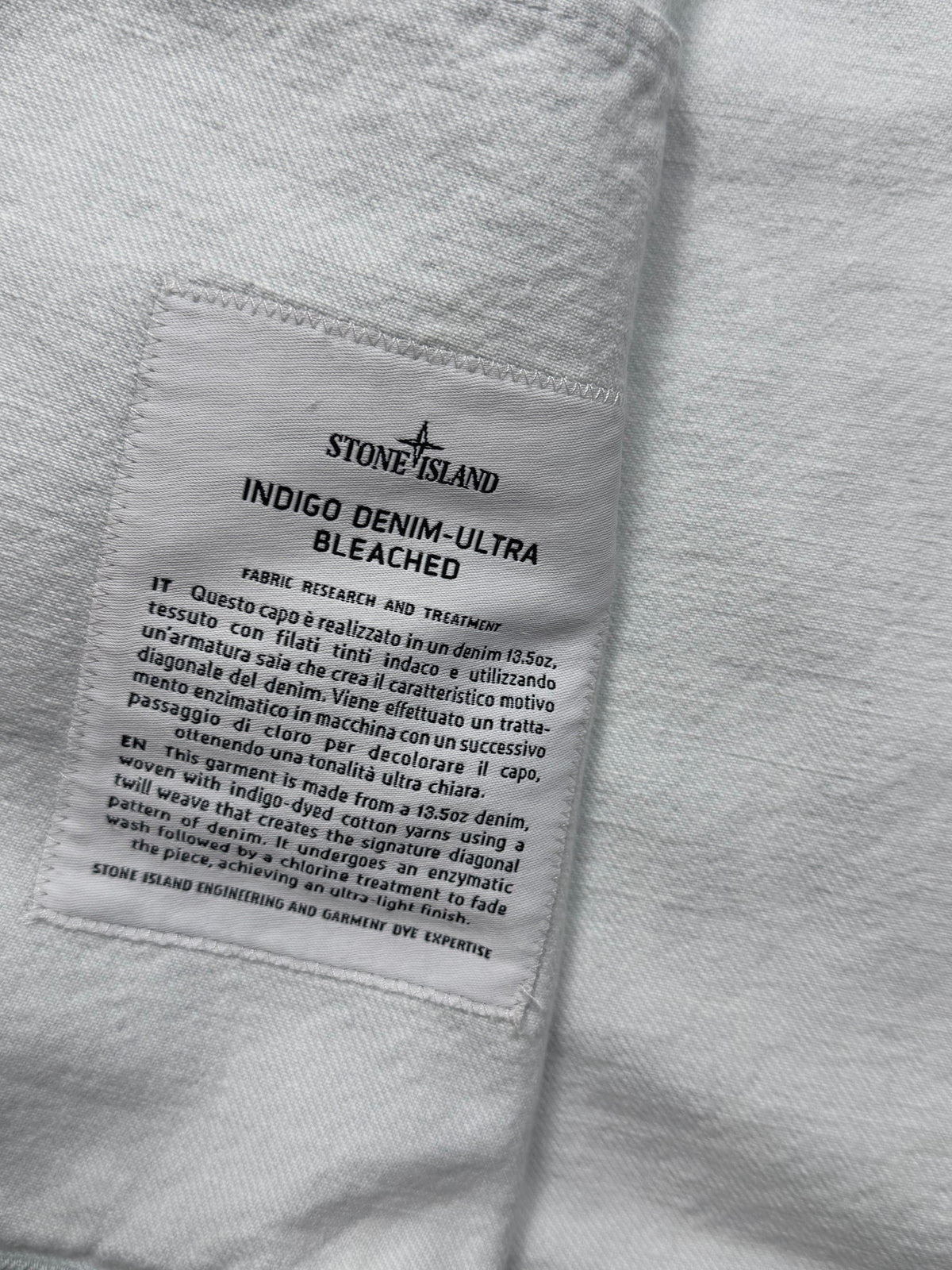 Stone Island Indigo Denim-Ultra Bleached