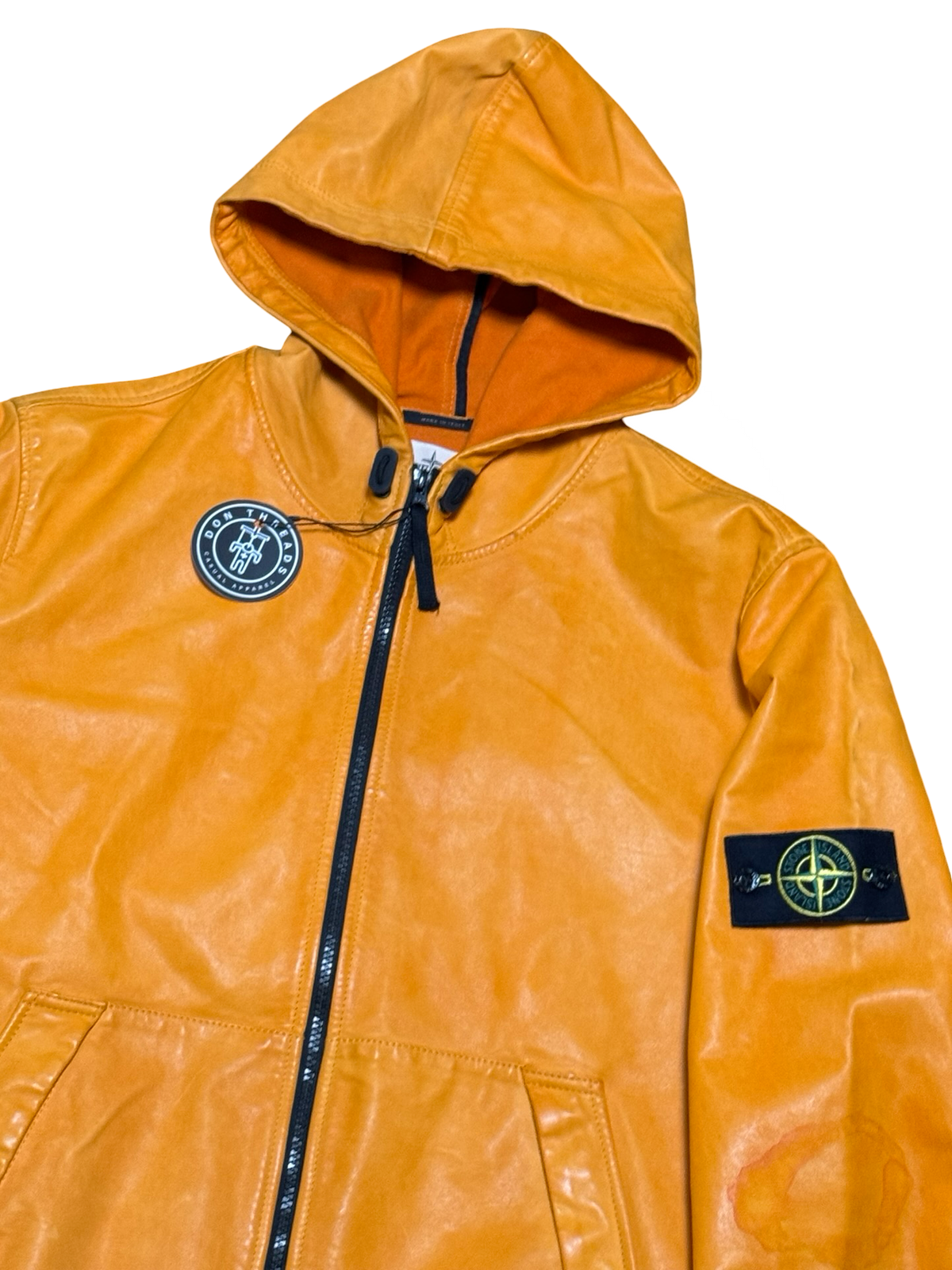 Stone Island Lightweight Leather Felpa