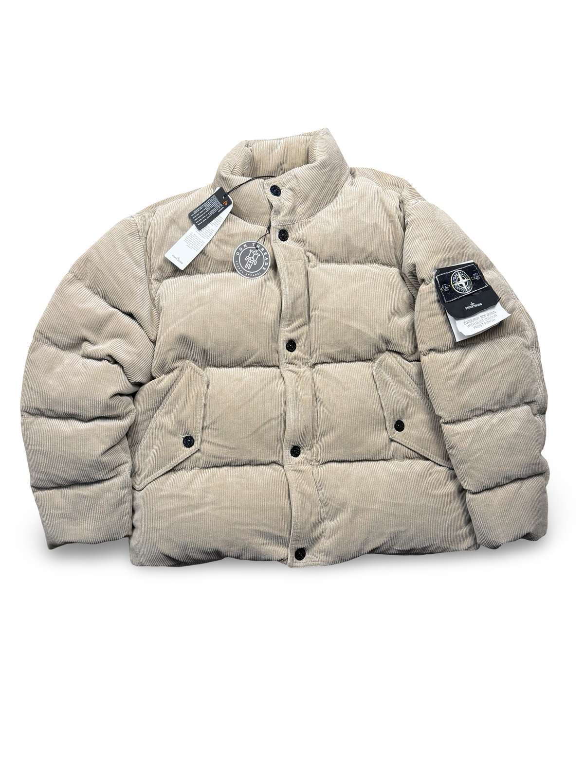 Stone Island Corduroy 800 Down With Dust Colour Frost Finish