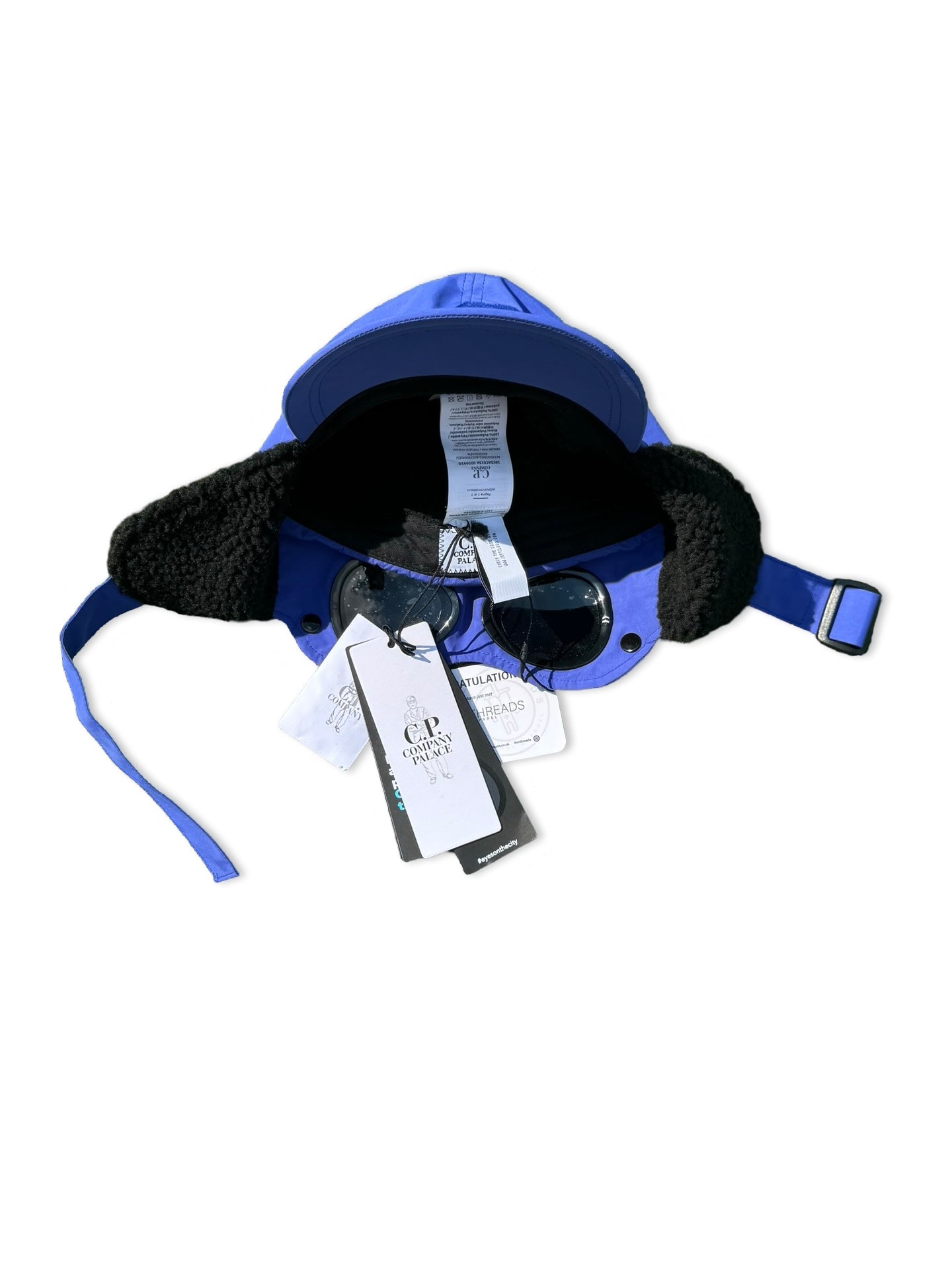 帽子 Palace x C.P. Company Goggle Ear Flap Palace x C.P. Company Goggle Ear Flap P-Cap Black Men's