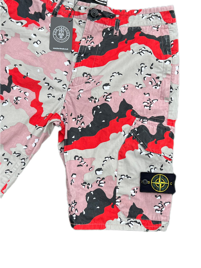 Stone Island Desert Camo Cargo Shorts